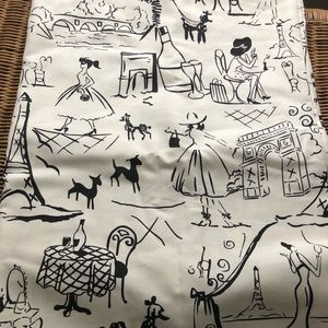 Paris themed shower curtain